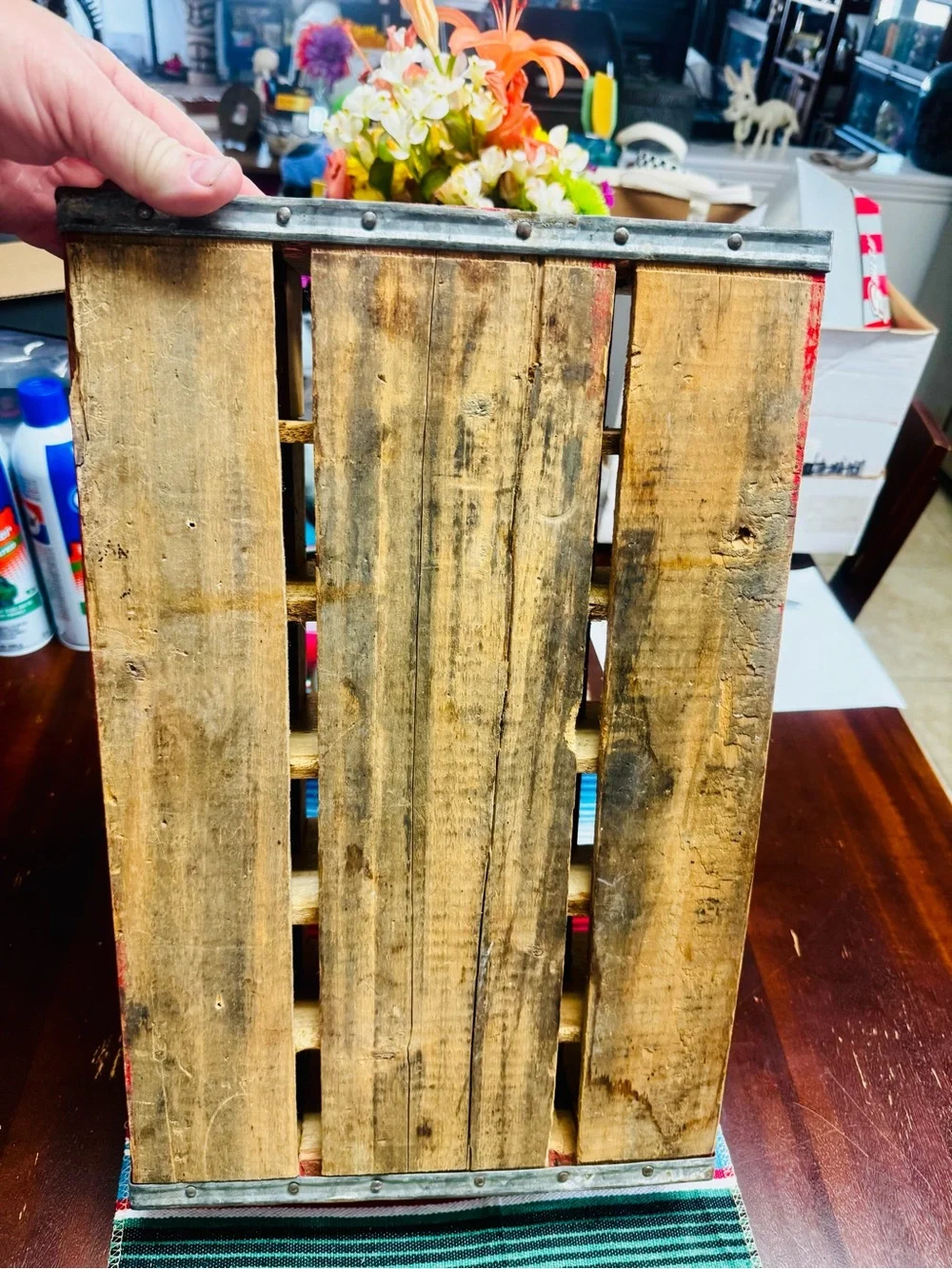 Coca Cola Red Wooden Display Crate Panel 1979 bottle case